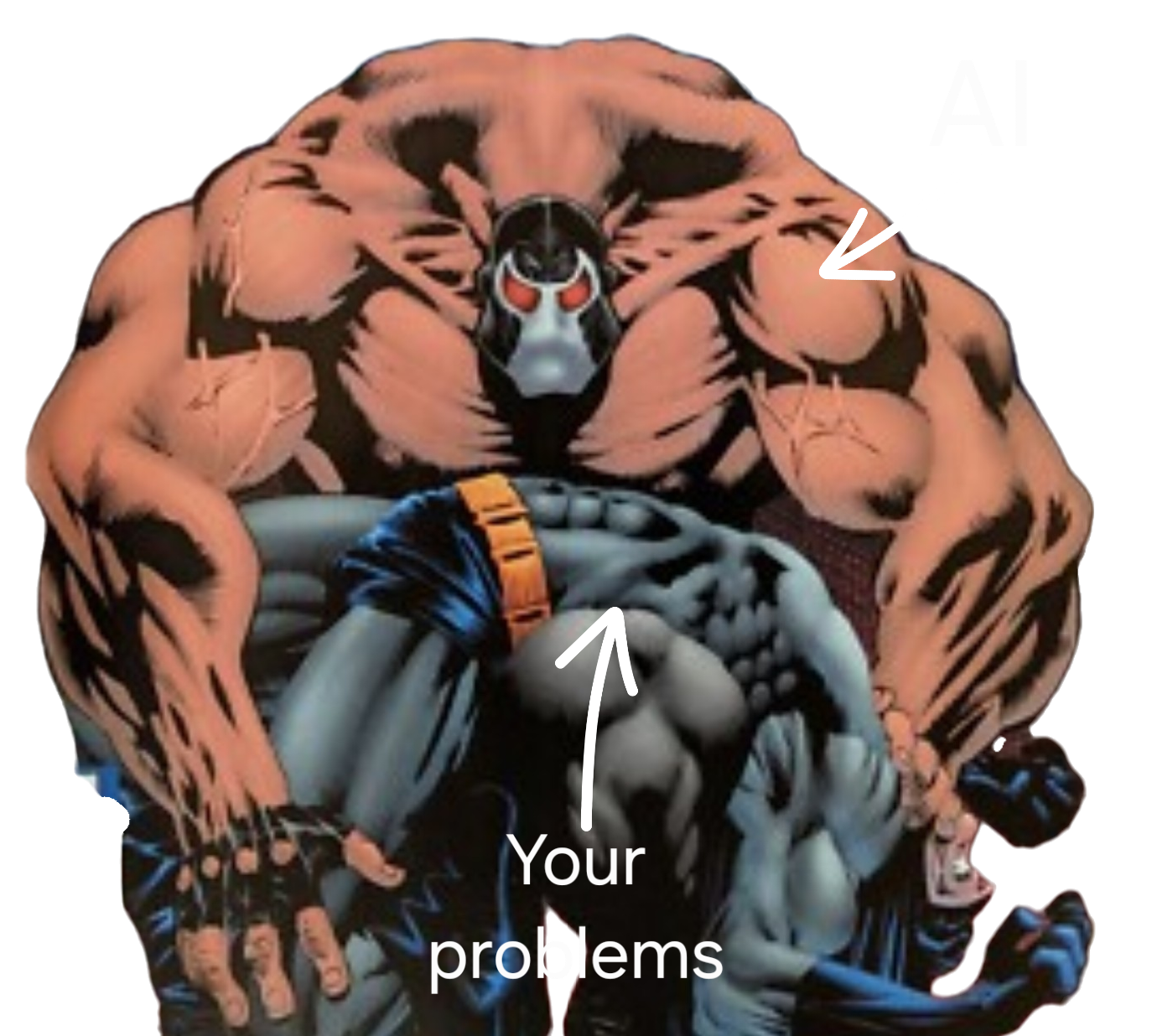 Bane breaking Batman's back